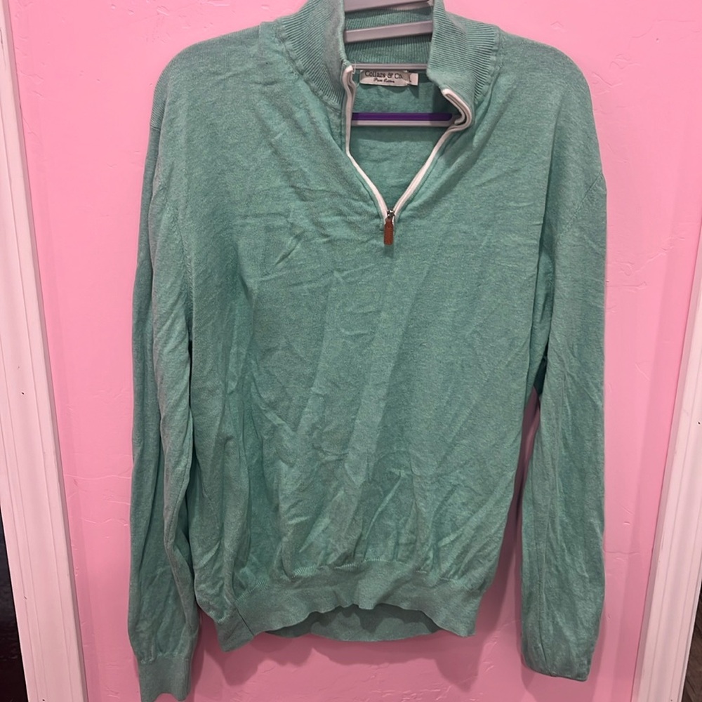 Sea foam green light weight pull over sweater! Never worn.